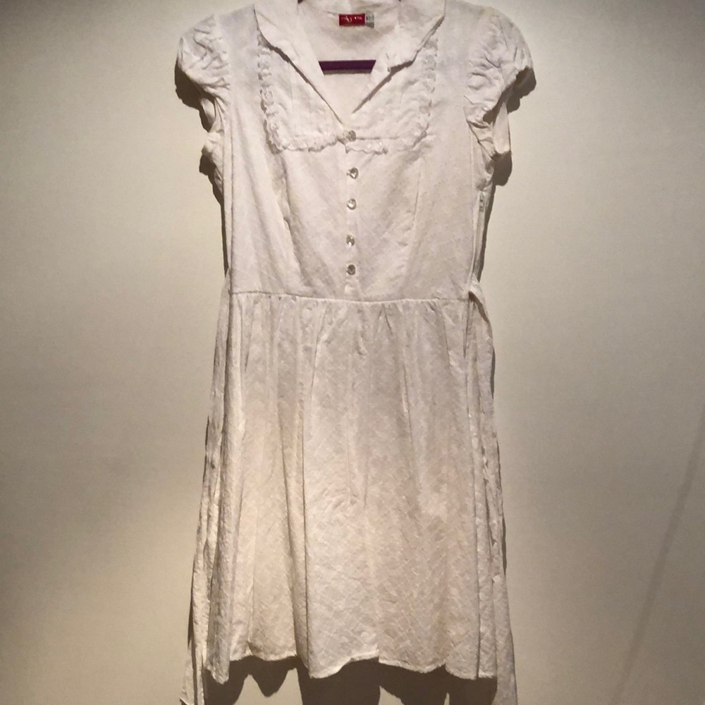 Adorable Feminine Ruby Rox white lacy dress